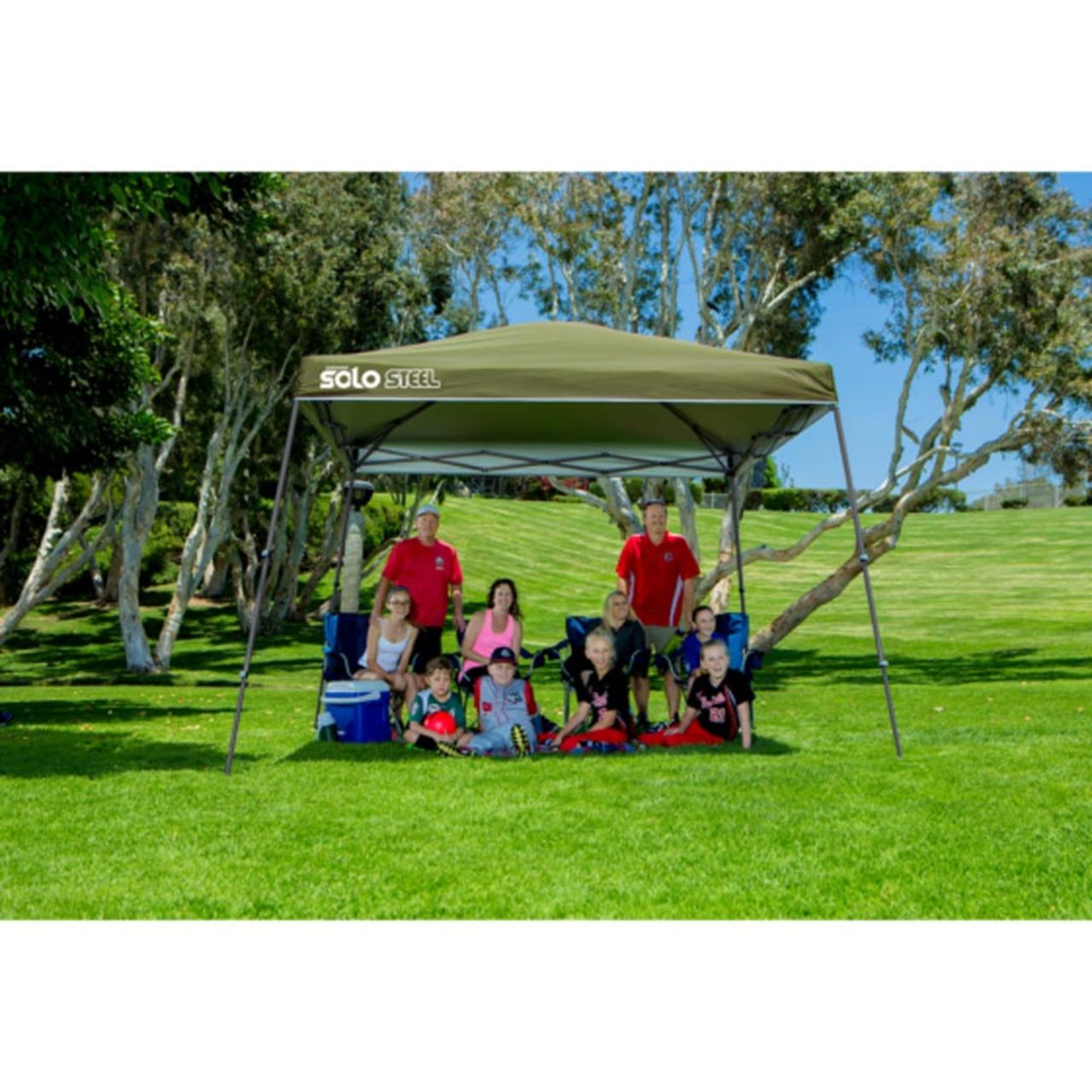 Solo Steel 90 11' x 11' Slant Leg Canopy - Olive