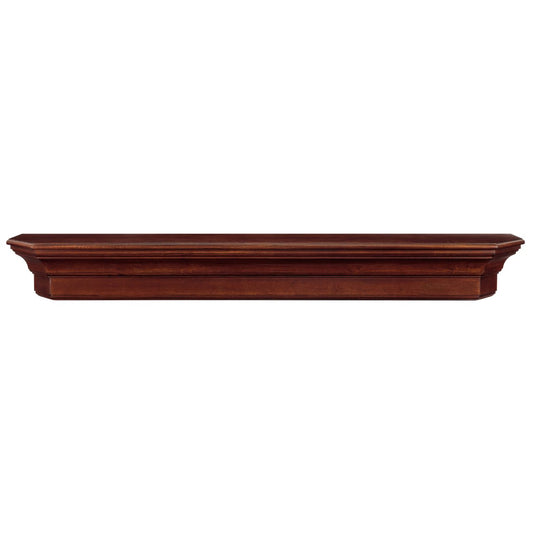 72" Lindon Fireplace Shelf by Pearl Mantels - Cherry Distressed Finish