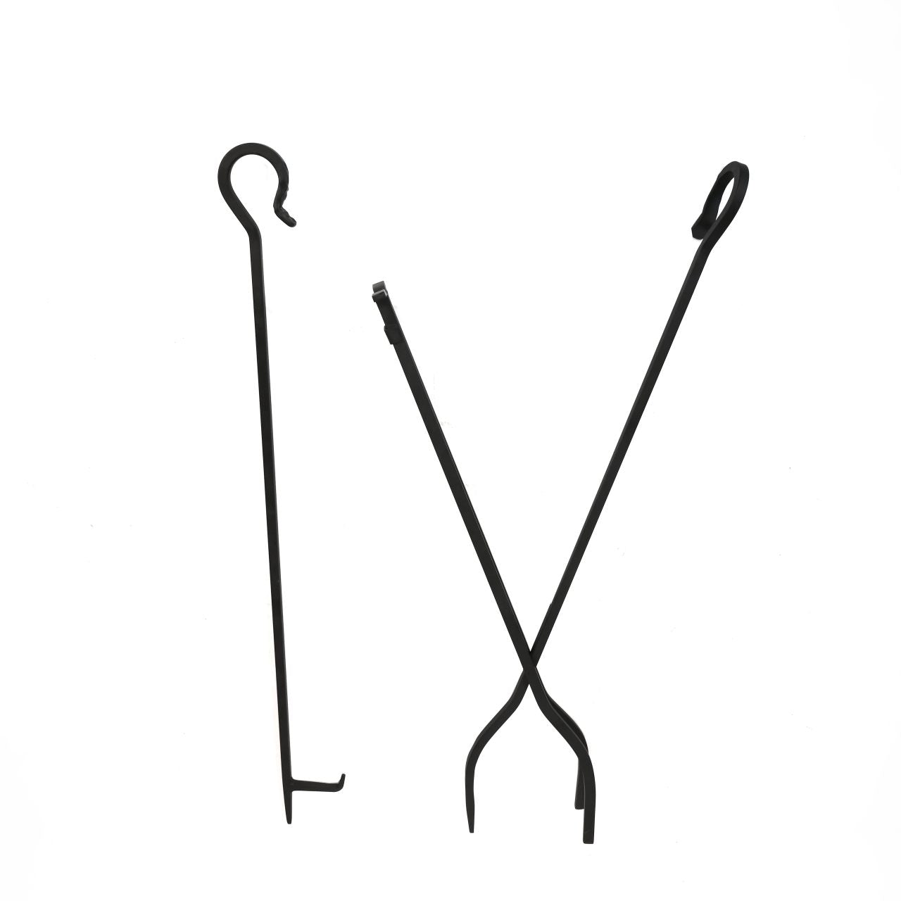 Pilgrim 5 Piece Forged Hearth Fireplace Tools - Matte Black
