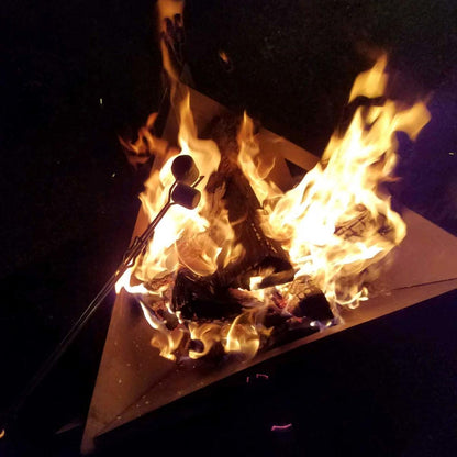 Delta Wood Burning Outdoor Firepit in Black