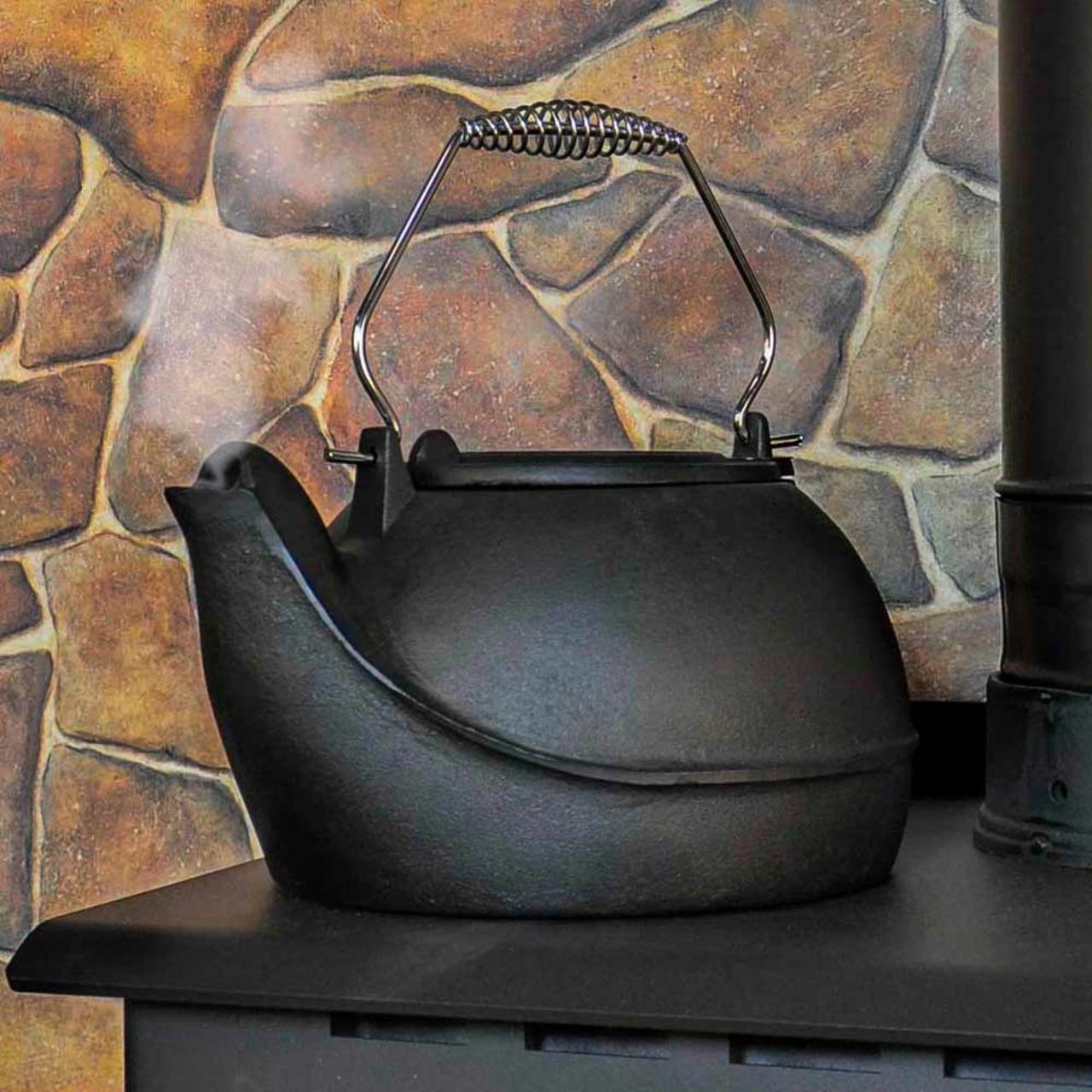 5 Quart Cast Iron Wood Stove Kettle