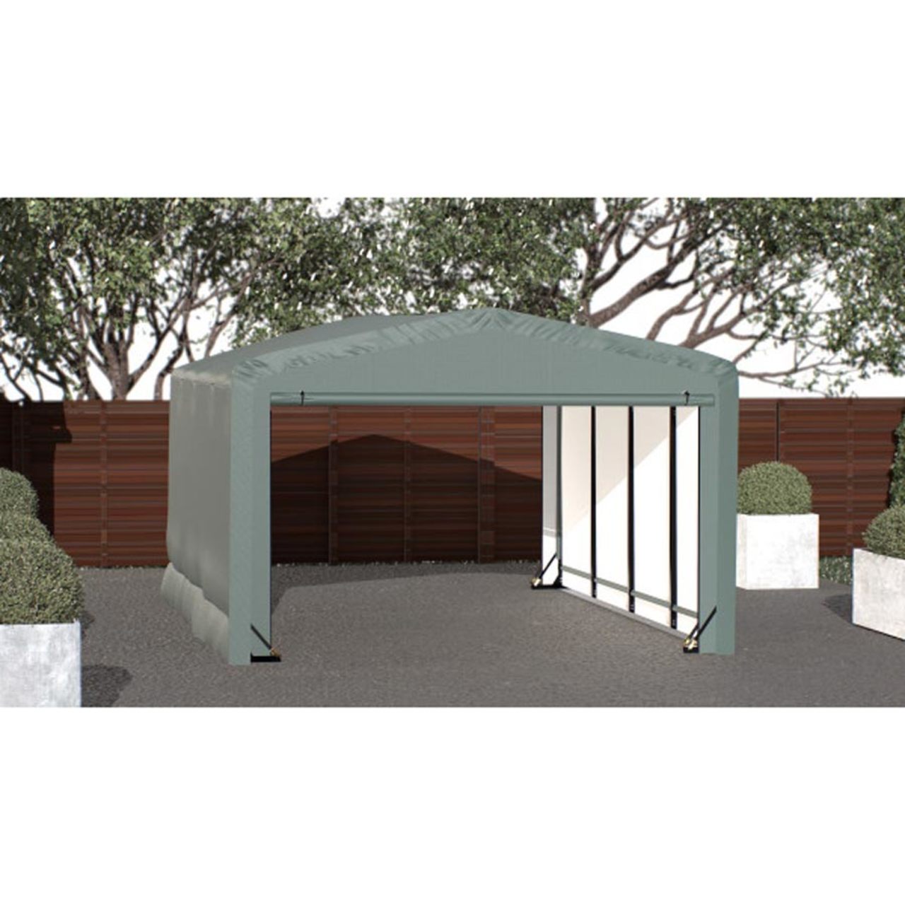 ShelterTube 12' x 18' x 8' Wind & Snow-Load Rated Garage - Green