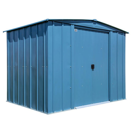 Arrow Classic Steel Storage Shed 8' x 6, Blue Gray