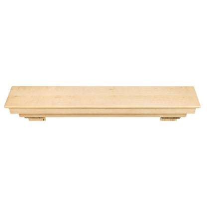 60" Auburn Unfinished Fireplace Shelf by Pearl Mantels
