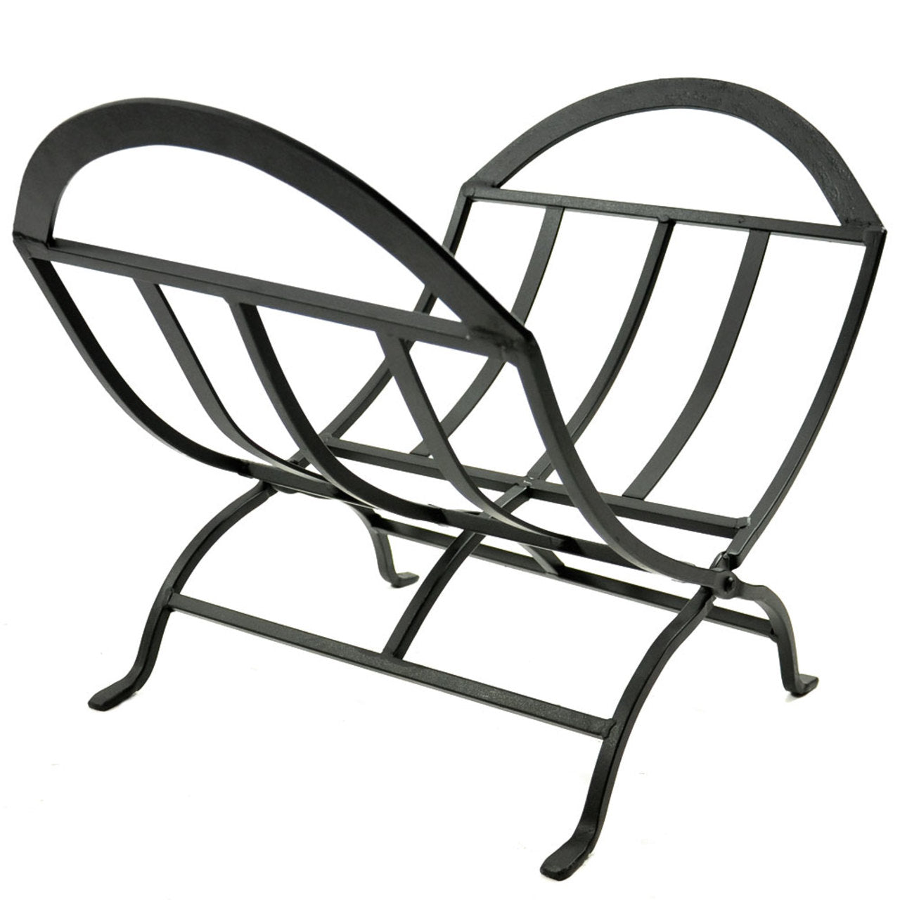 Black Wrought Iron Log Holder