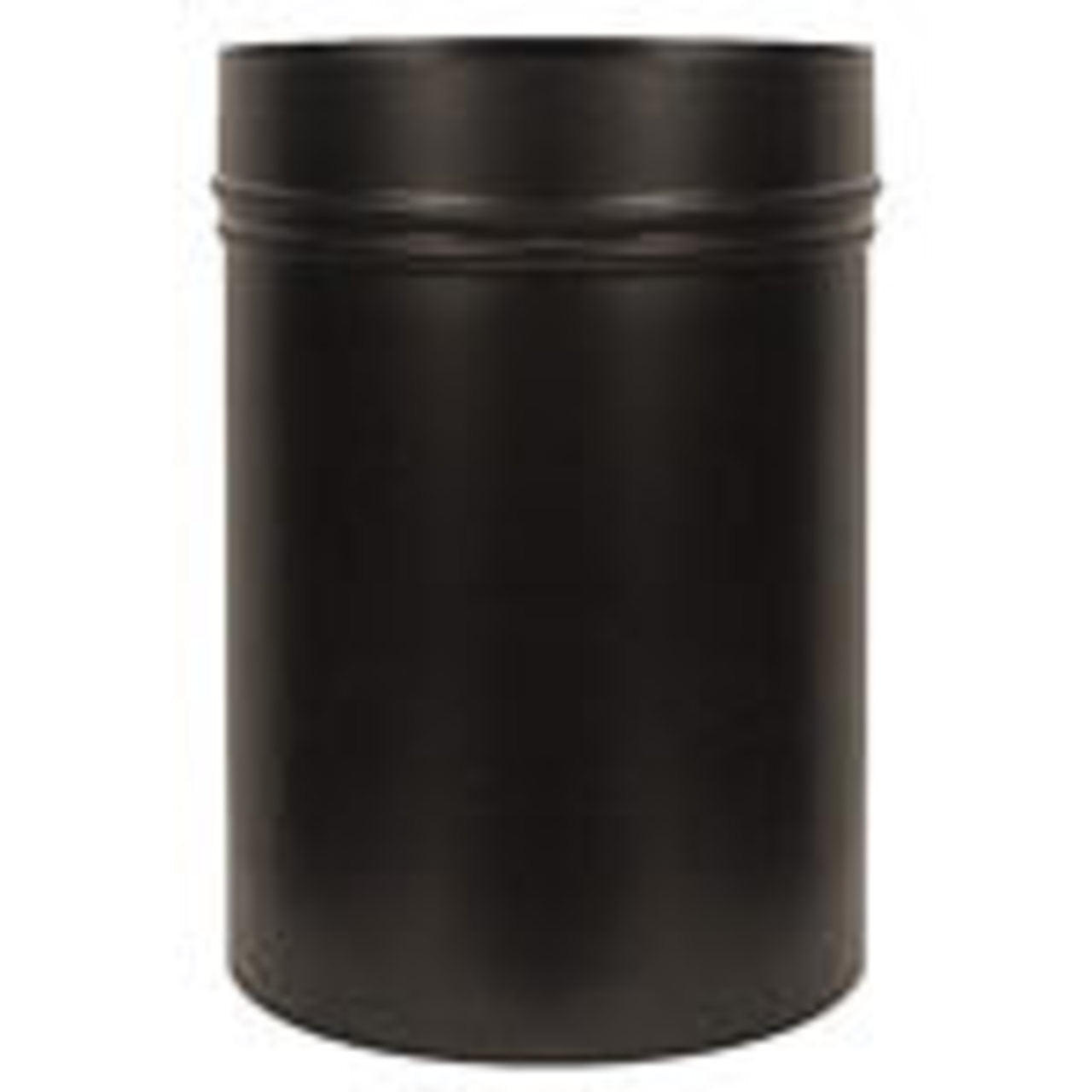8" 24-Ga. Snap-Lock Black Slip Connector