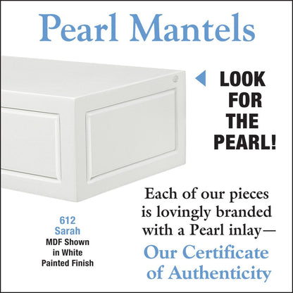 48" Sarah MDF Fireplace Shelf by Pearl Mantels - White Paint Finish