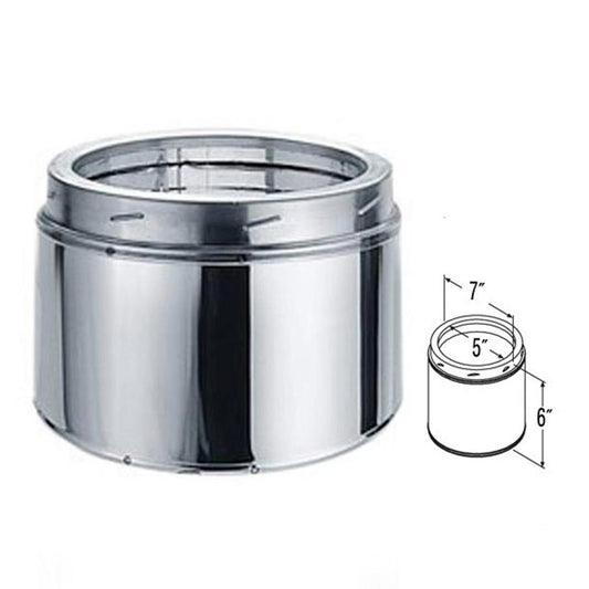 5" x 6" DuraTech Stainless Steel Chimney Pipe - 5DT-06SS
