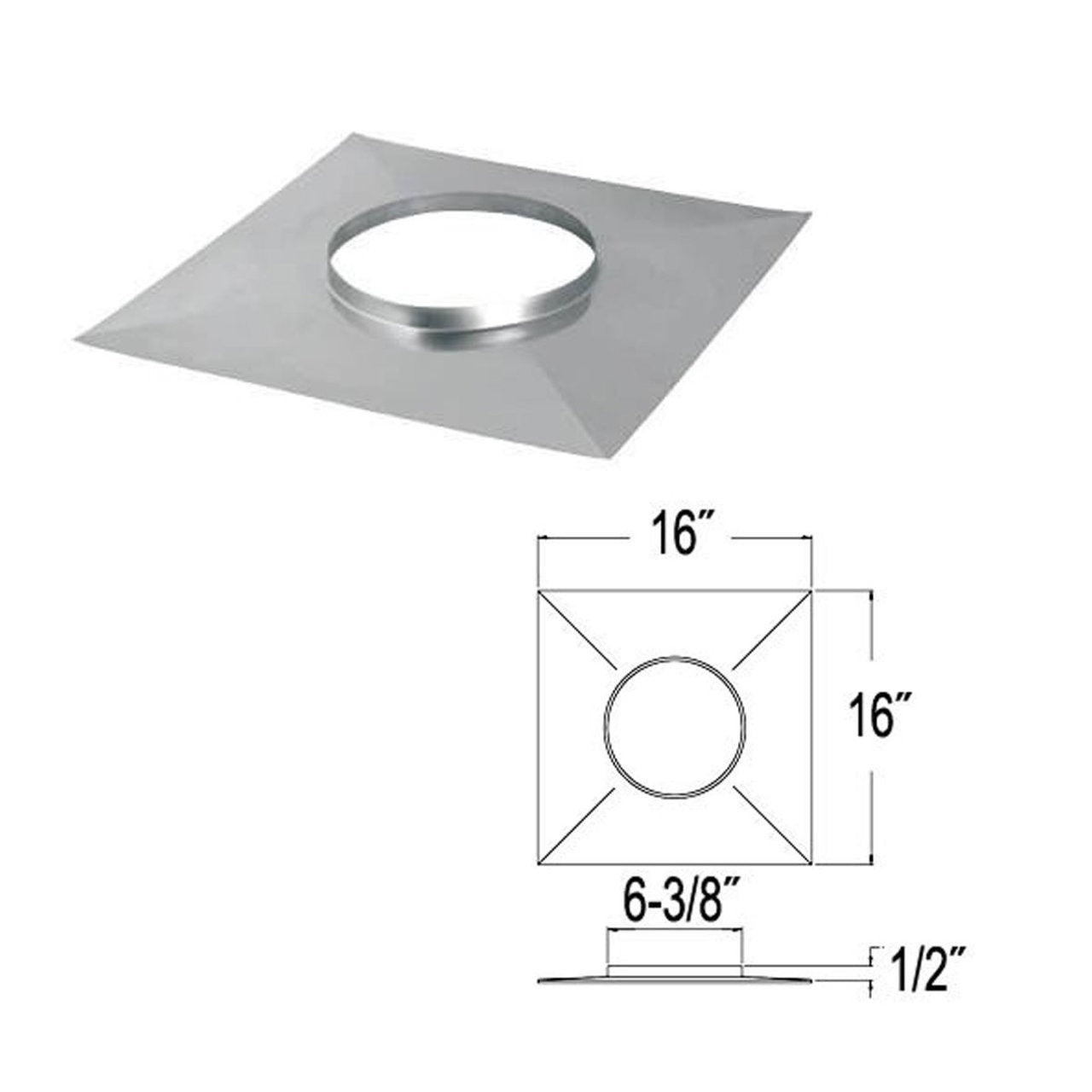 5 1/2" DuraFlexSS Top Plate - 55DFS-TP