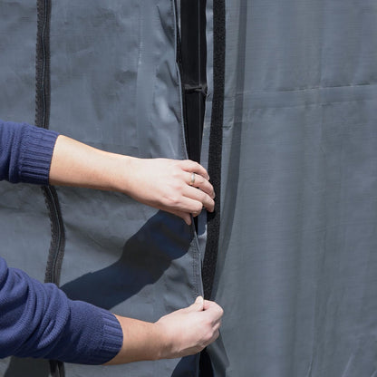 Arrow 10  x 15 Enclosure Wall Kit ONLY for Carport- Gray