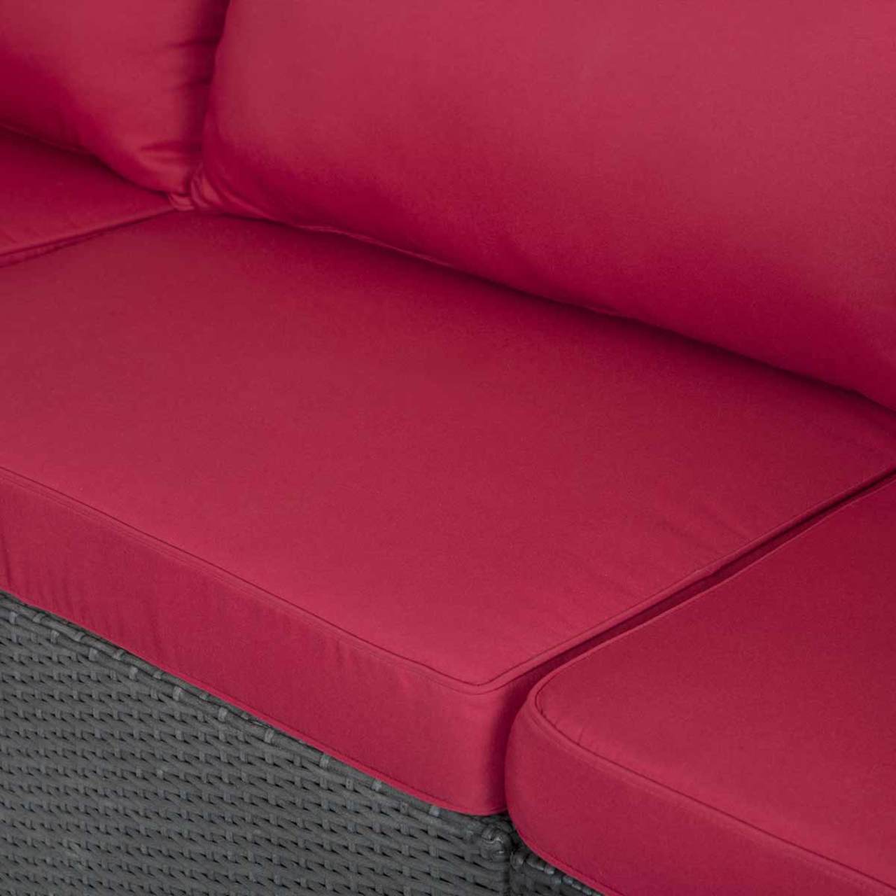 Mocha Wicker Sofa Patio Set