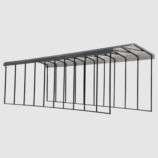 Arrow RV Carport 14 x 47 x 14 Ft. - Charcoal