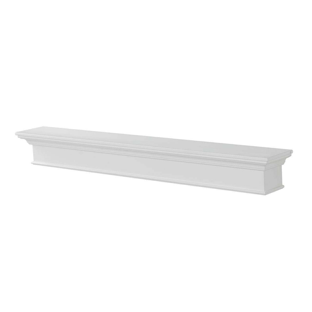 72" Henry MDF Fireplace Shelf by Pearl Mantels - White Paint Finish