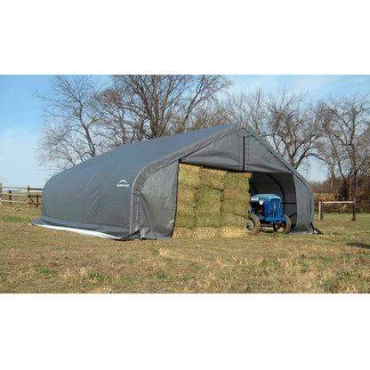 ShelterCoat 22' x 20' Garage With Peak Roof - Gray