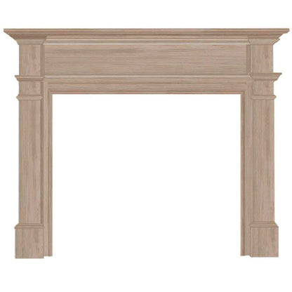 56" Windsor Unfinished Fireplace Mantel by Pearl Mantels