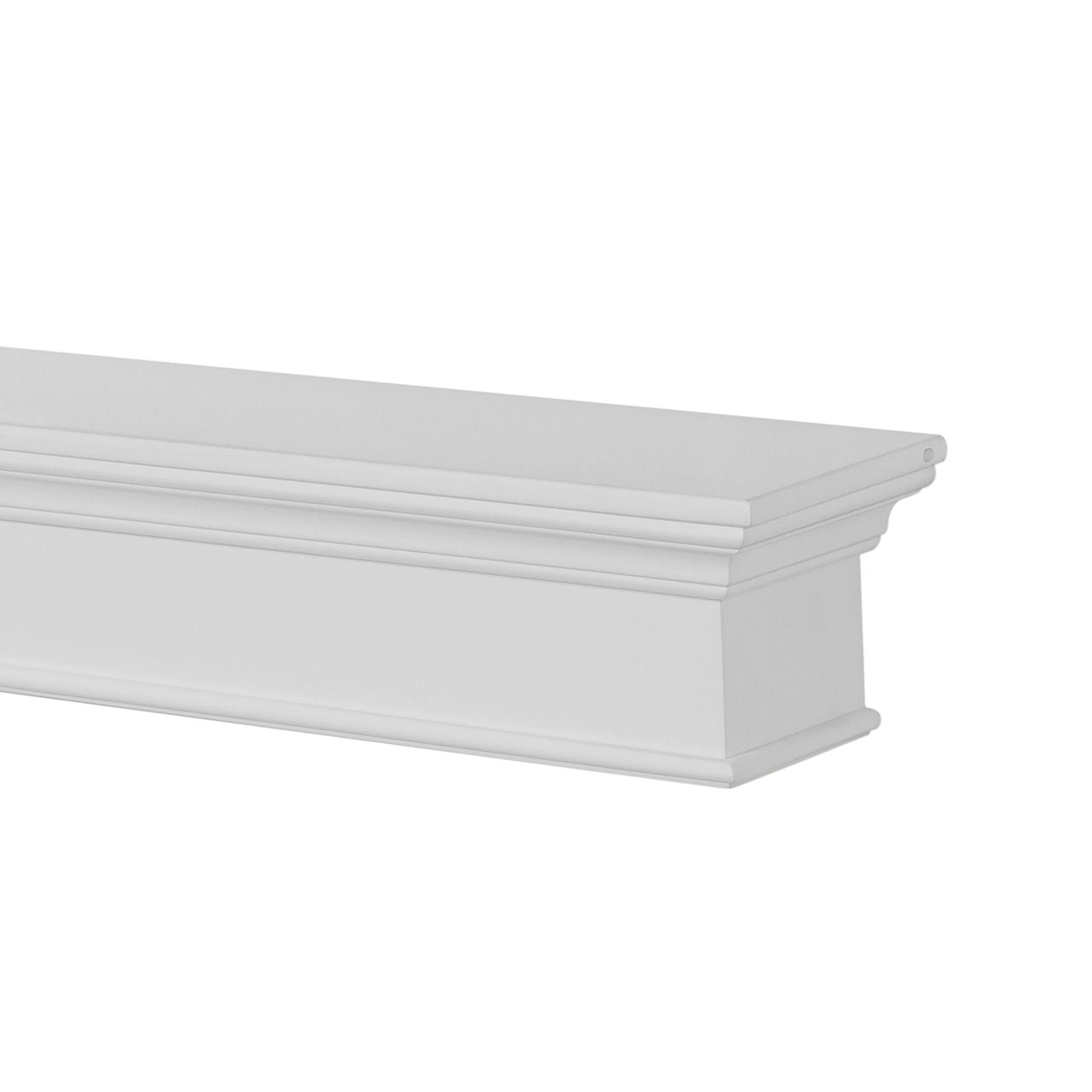 72" Henry MDF Fireplace Shelf by Pearl Mantels - White Paint Finish