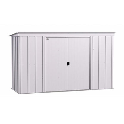 Arrow Classic Steel Storage Shed  10' x 4' , Flute Gray