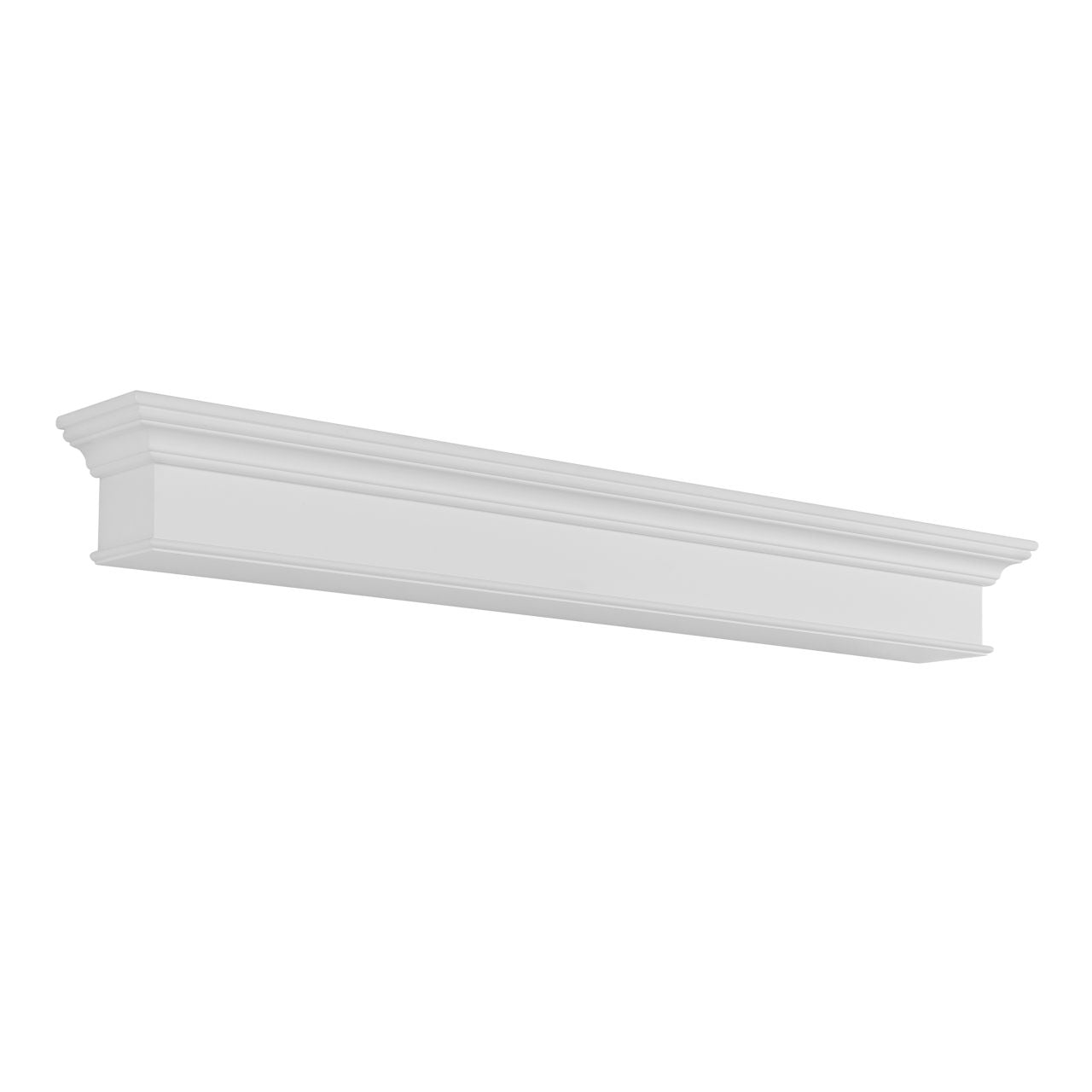 60" Henry MDF Fireplace Shelf by Pearl Mantels - White Paint Finish