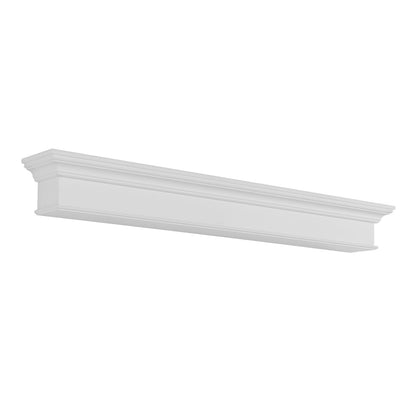 60" Henry MDF Fireplace Shelf by Pearl Mantels - White Paint Finish