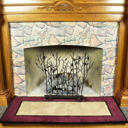56" Rectangle Berry Contemporary II Fireplace Rug