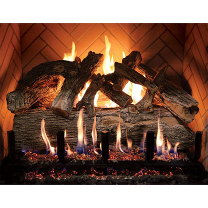 Grand Canyon 108" Arizona Weathered Oak Charred Jumbo Gas Log Set - Vented