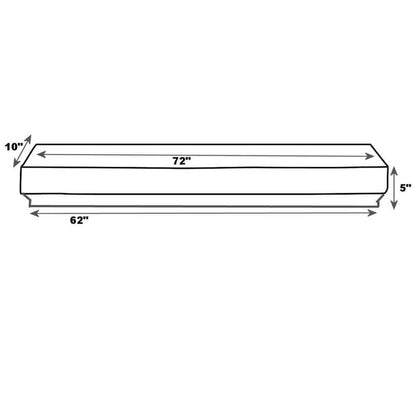 72" Homestead Unfinished Fireplace Shelf by Pearl Mantels