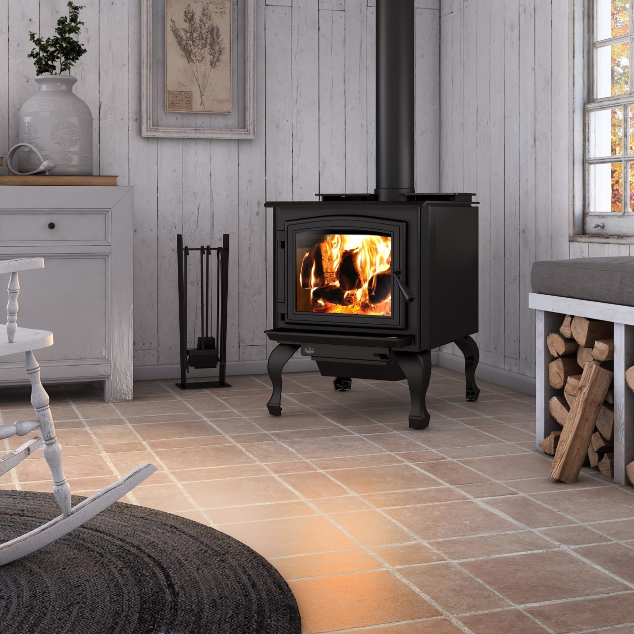 Osburn Metallic Black 3300 EPA Wood Stove - OB03300 – Northline