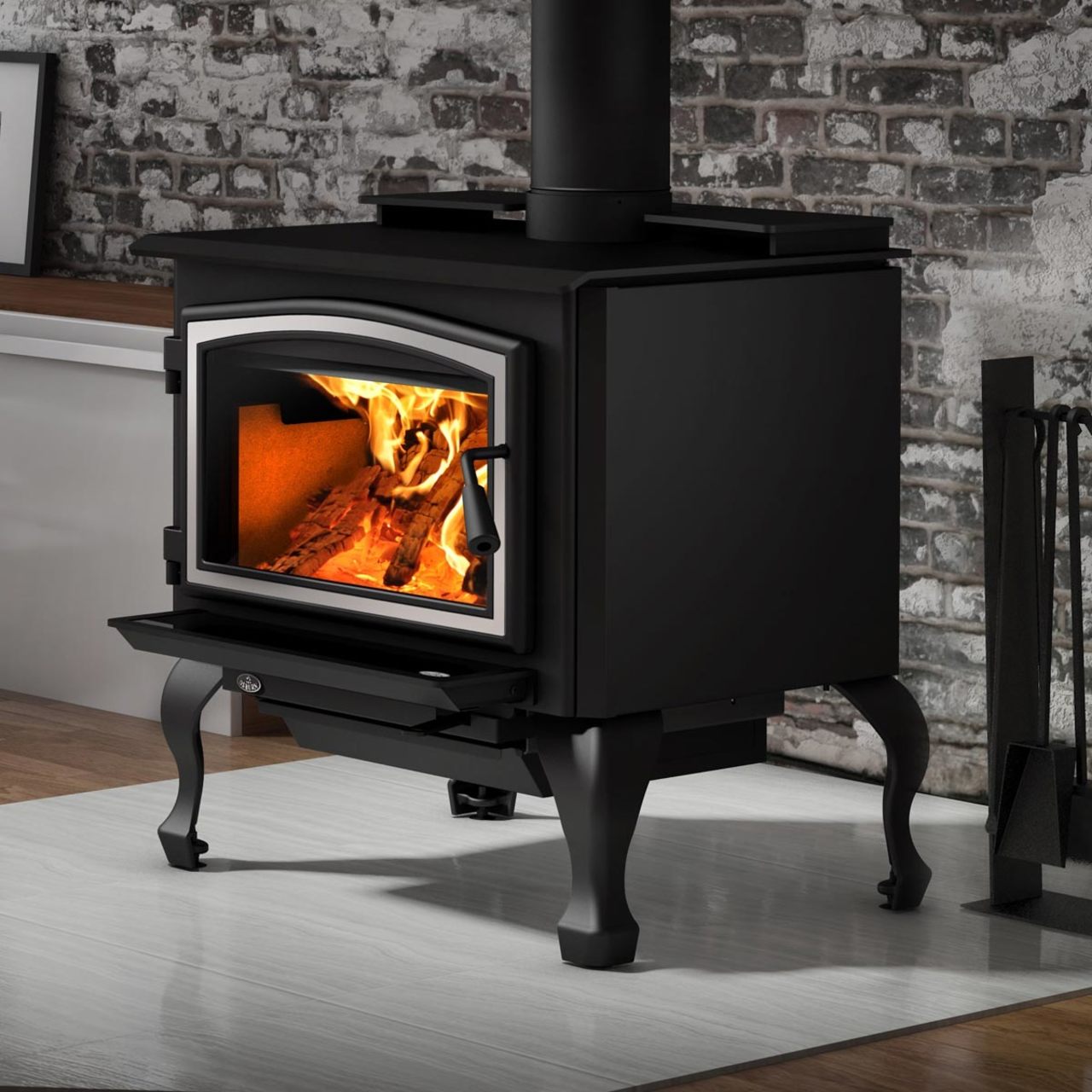 Osburn 2000 Metallic Black EPA Wood Stove with Blower - OB02015