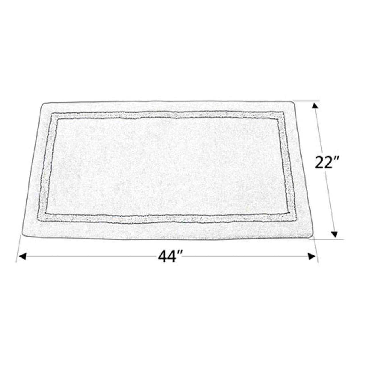 44" Rectangle Khaki with Taupe Contemporary Hearth Rug