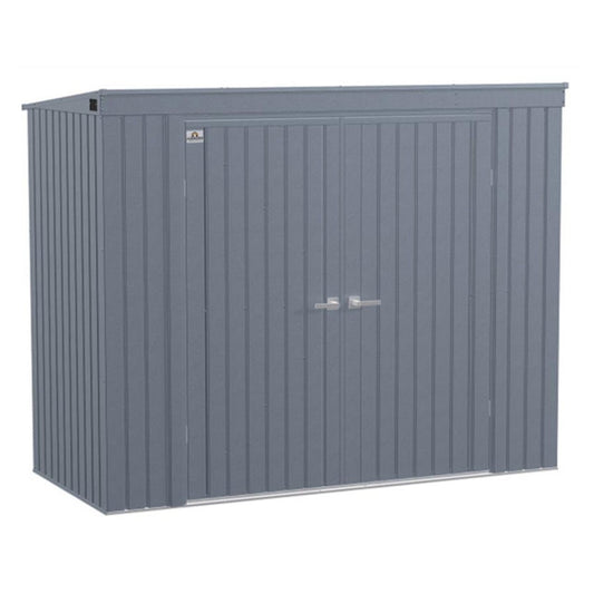 Arrow Elite Steel Storage Shed 8' x 4' - Anthracite