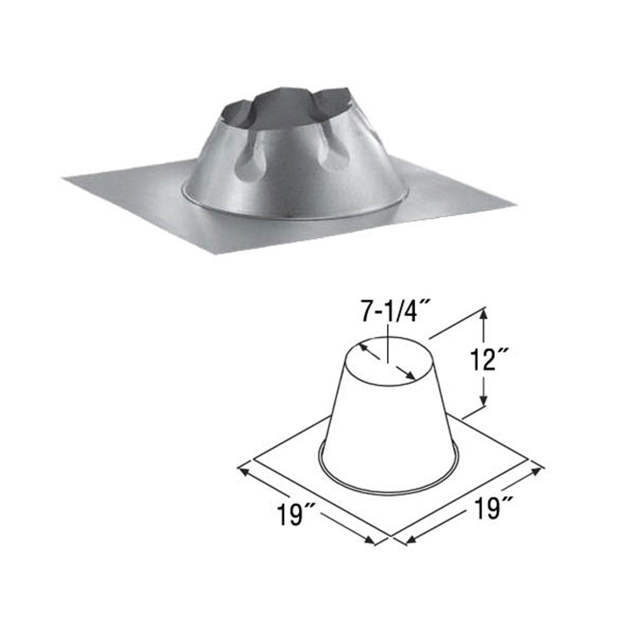 5" DuraTech Flat Roof Flashing - 5DT-FF