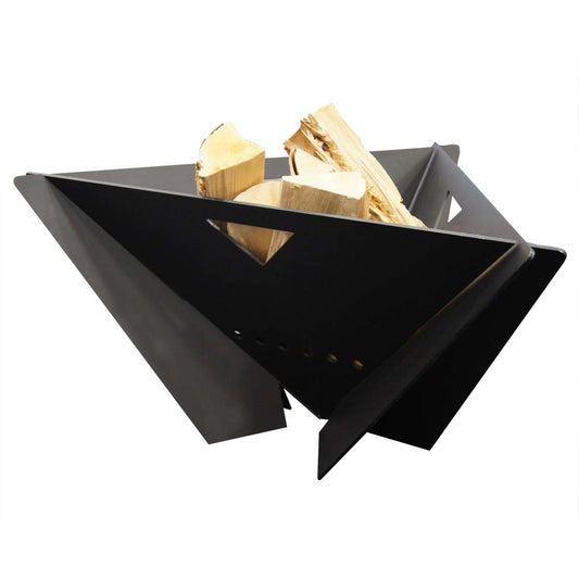 Delta Wood Burning Outdoor Firepit in Black