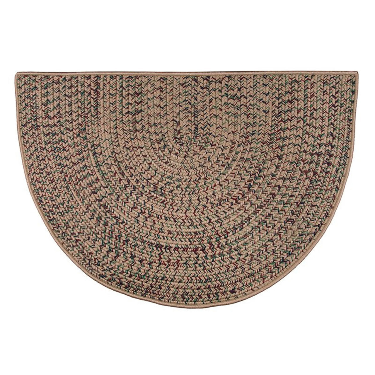 Goods of the Woods 4' Half Round Rug, Braided 48" x 27"