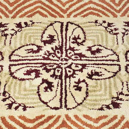 56" Rectangle Cocoa Art Deco Fireplace Rug