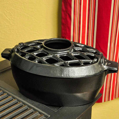 3 Qt. Lattice Top Steamer- Black