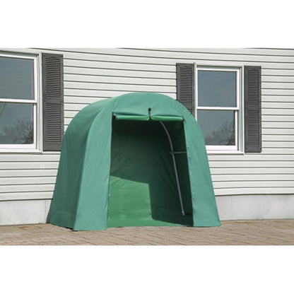6'8" x 3' x 5'6" Green Bike Shed
