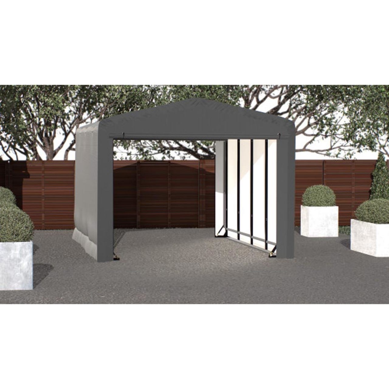 ShelterTube 12' x 18' x 10' Wind & Snow-Load Rated Garage - Gray