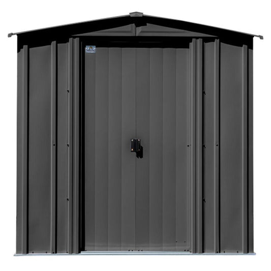 Arrow Classic Steel Storage Shed 6' x 7' Charcoal
