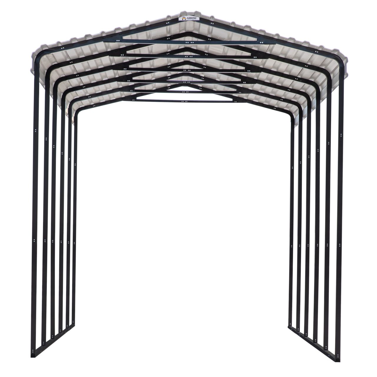 Arrow 14' x 24' x 14' Carport - Charcoal