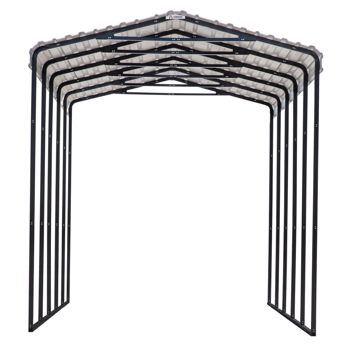 Arrow 14' x 24' x 14' Carport - Charcoal