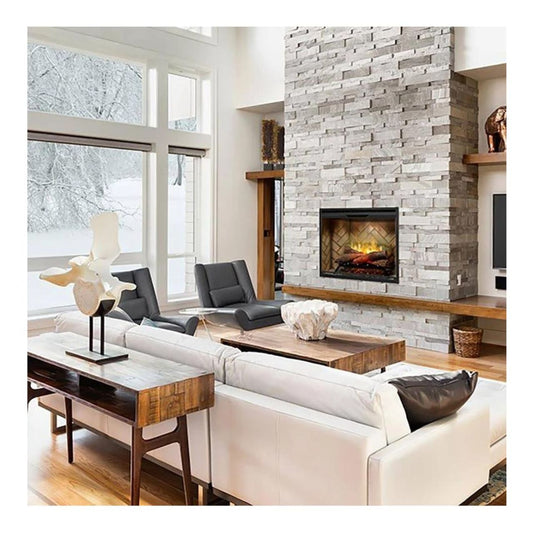 Dimplex Revillusion Portrait 36" Herringbone Brick Built-in Electric Firebox - 500002398
