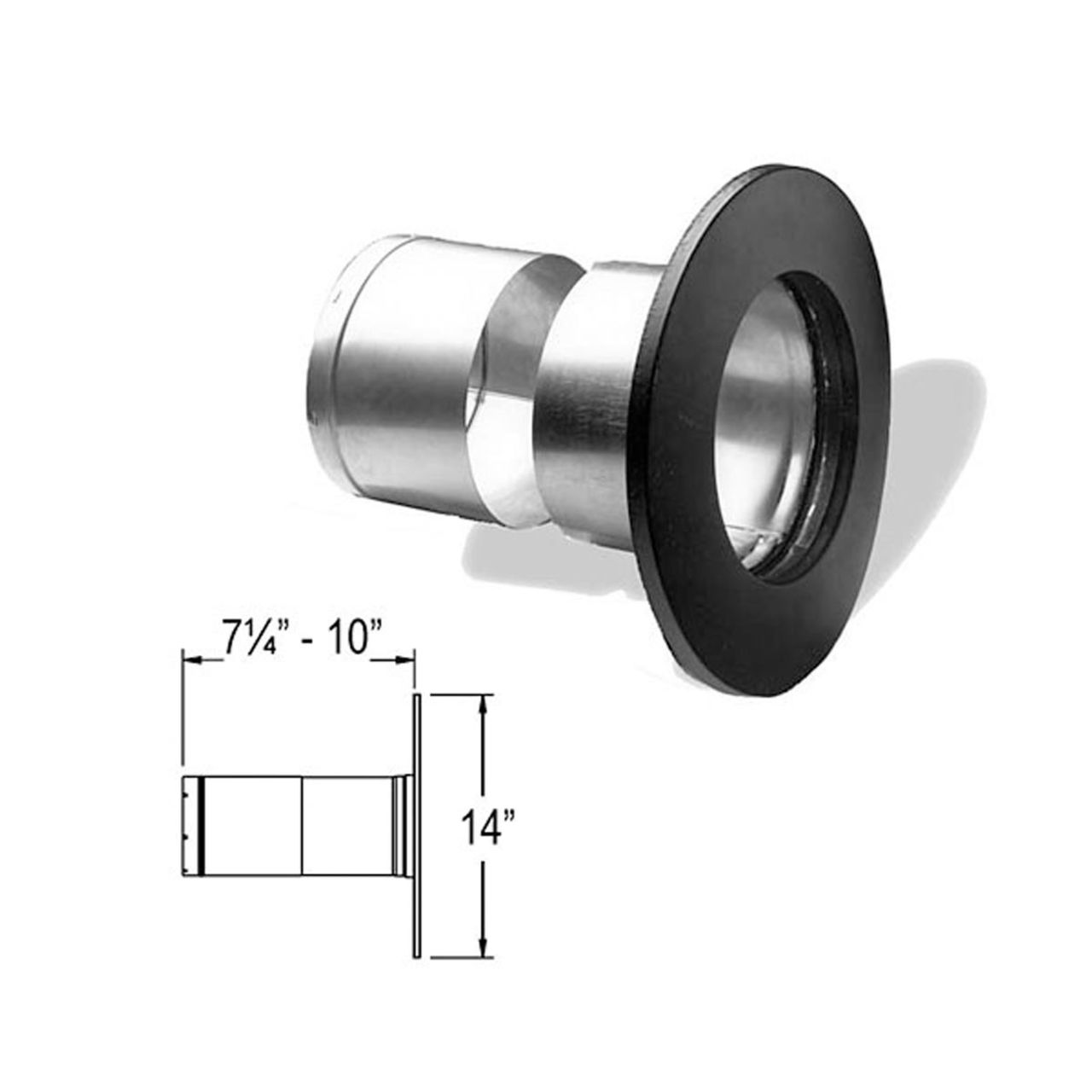 6'' DuraLiner Masonry Thimble with Slip Connector - 4643