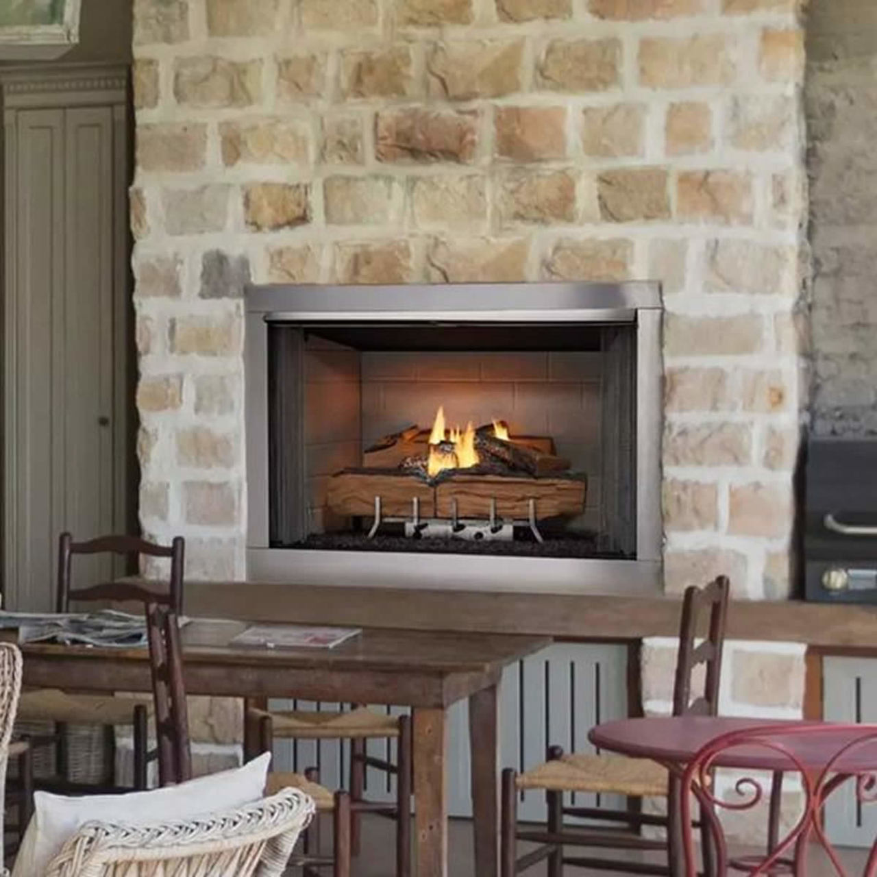 Outdoor Lifestyles 36" Vesper Firebox - Traditional Concrete Refractory - VOFB36-T