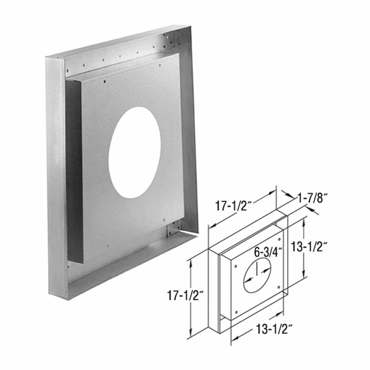 4" x 6 5/8" DirectVent Pro Vinyl Siding Standoff - 46DVA-VSS