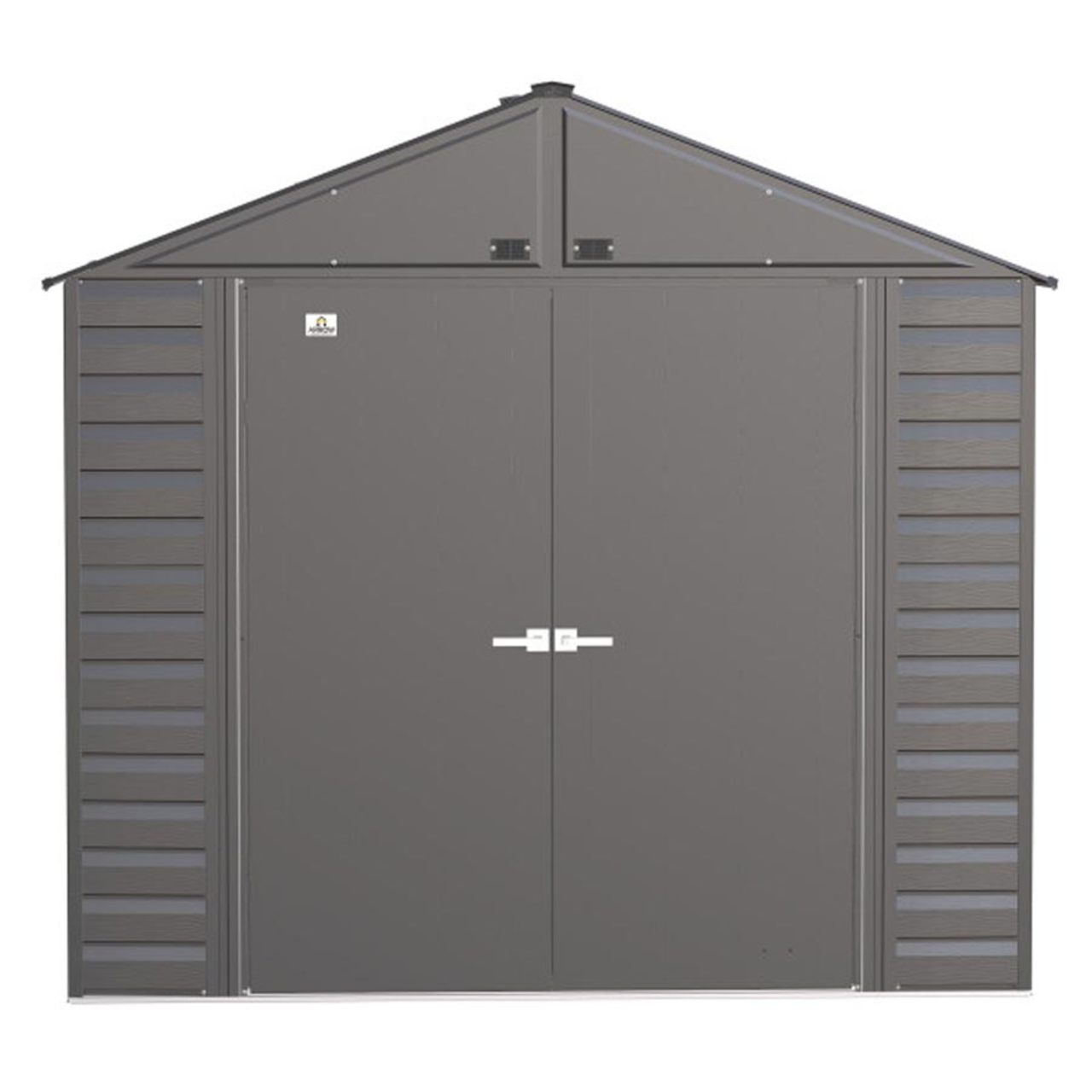 Arrow Select 8' x 8' Steel Storage Shed - Charcoal