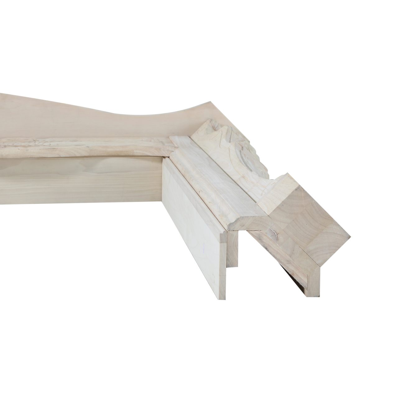 58" Deauville Unfinished Fireplace Surround by Pearl Mantels