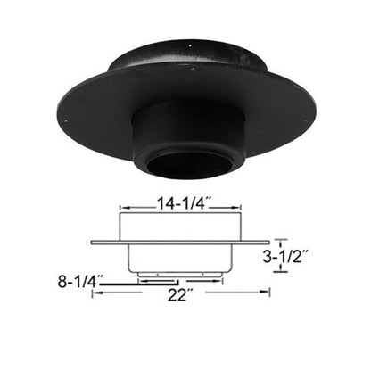 8" Selkirk Finish Support Package-Round Plate - 208411