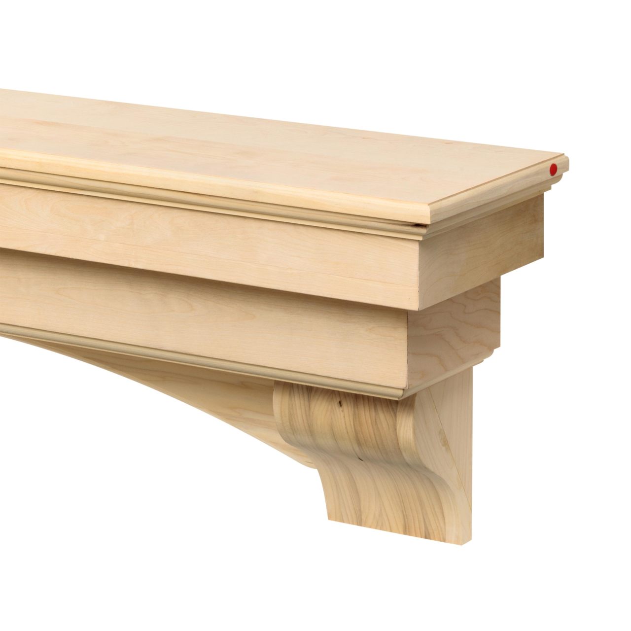 60" Auburn Unfinished Fireplace Shelf by Pearl Mantels