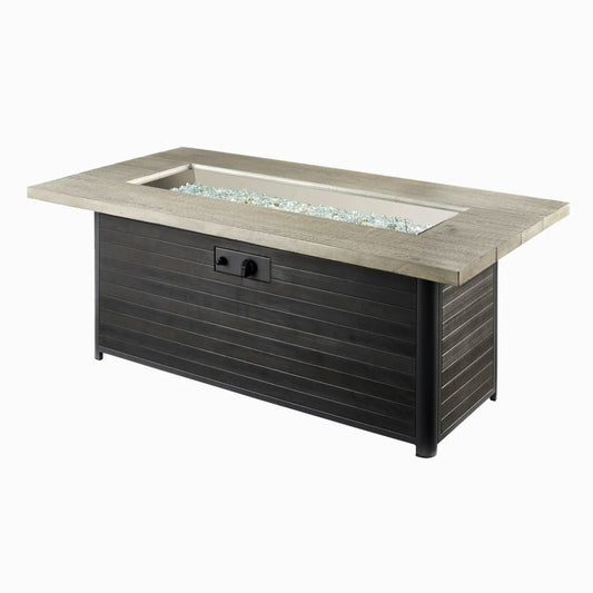 Outdoor Greatroom 61" Cedar Ridge Linear Gas Fire Pit Table - CR1242-K