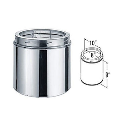 8" x 9" DuraTech Stainless Steel Chimney Pipe - 8DT-09SS